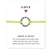 Amor pulseras de DANZA con Tarjeta de Regalo Niñas Encanto Redondo diseñador de la marca deseo infinito Brazalete Para las mujeres Accesorios de Joyería de Lujo