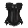 Bustiers Corsets и бурлескные корсетные юбки набор кружевного платье нижнего белья готическая платья вечеринка плюс мода Sexy Black1