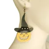 Stud ciondola lampadario 2024 moda popolare nuovi orecchini carini orecchini testa di zucca Halloween fantasma giorno cappello da strega orecchini accessori gioielli all'ingrosso