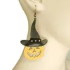 Stud Dangle Chandelier 2024 Mode populaire Nouvelles boucles d'oreilles mignonnes Boucles d'oreilles tête de citrouille Halloween Ghost Day Witch Hat Boucles d'oreilles Accessoires Bijoux en gros