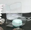 500 pcs/lot expédition rapide 5 cm boîte de Macaron en plastique transparent pour 1 Macarons Bomboniere faveurs boîtes à bonbons