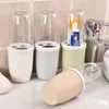 Ensemble d'accessoires de bain coréen salle de bain porte-brosse à dents tasse de lavage avec couvercle accessoires de voyage1