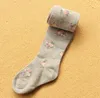 Top quality girl tights stocking autumn spring children floral cotton dance dress socks knitted elastic leggings2215494