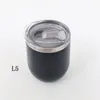 Egg Shade Cup Wine Tumbler With Seal Lids Stainless Steel Glasses Thermos Bottle Vacuum Insulated Cups