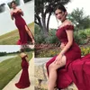 Mode Kant Slit Mermaid Prom Dresses Off Shoulder Bridesmaid Juniors Afrikaanse Formele Gelegenheid Party Robe de Soiree Avondjurken Cocktail