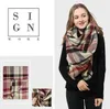 2020 Women039s Fall Winter Scarf Classic Tassel Plaid Scarf Warm Soft Chunky Large Blanket Wrap Shawl Scarves 140cm140cm3170793