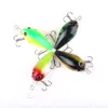 HENGJIA 100pcs Fishing Lure Crankbaits Bass Plastic Fishing Lures 7.3CM 10.1G 6#hooks crank bait minnow trout bass