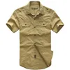 Mens Shirts Tops Fashion Cotton Tooling short sleeve shirt Summer Men's Leisure Shirt Tops Free Shipping Plus Size M-5XL