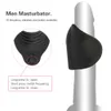 Män penis förlänger vibration tränare USB laddare manlig fördröjning utbildning glans vibrator 10 hastighet sex maskin vuxen sex leksaker för män