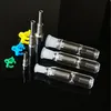 미니 유리 Nector 수집기 키트 티타늄 팁이있는 왁스 오일 Dab Rigs 플라스틱 Keck 클립 Nector 수집기 키트 10mm 14mm 19mm 조인트 NC09