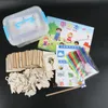 Kits de pochoir art et ensemble d'artisanat avec stylos colorés dessinant le modèle creux 56 pièces jouet éducatif pour les enfants de 3 à 61 ans