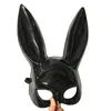 Maschera di coniglio moda maschera mascherata di pasqua coniglietto maschera viso altezza lunga 36 cm per la festa di compleanno costume di halloween di pasqua