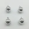 En gros 50 pcs basket-ball antique argent breloques pendentifs Bijoux DIY Pour Collier Bracelet Boucles D'oreilles Style Rétro 14*11mm DH0785