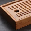 Chinese Traditions Wood Tea Tray Solid Wooden Tea Board Kung Fu Cup Teapot Crafts Tray Chinese Culture Tea Set Preference226O