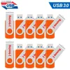 10X Orange 16GB USB 3.0 Flash Drives Metal Rotating Flash Pen Drive Thumb Memory Stick Enough Storage for Computer Macbook Tablet Laptop