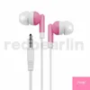 Candy Earphones colorful 3.5MM Jack Disposable Headphone Earbuds for samsung android phone mp3