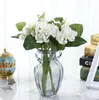 Aamazing produit PU hortensia fleur bouquet 34 cm de long fleurs artificielles pour la décoration de la maison et les centres de table de mariage