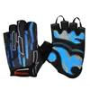 Guantes de medio dedo para senderismo al aire libre, guantes deportivos finos de goma de silicona antideslizantes con amortiguación, transpirables, ajustados y flexibles