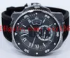 Top Quality Calibre De WSCA0006 Black DLC Automatic Machinery Mens Watch Rubber Band Diver Orologi da polso da uomo