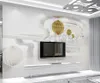 Fonds d'écran élégant et moderne pour le papier peint décoration fond mur salon chambre TV 3D murale d'amélioration de la maison de luxe