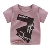 Vêtements pour enfants Filles T-shirts d'été Infant Cotton Cartoon Tops Toddler Elastic Short Sleeve Tees Newborn Tanks Boutique Clothing CZYQ5470