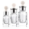 2019 Newest Square Bottle 10ml 20ml 40ml Essence Oil Bottles Thick Glass Skin Care Packaging Container For Travel Set Beauty