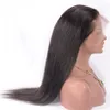 Lace Front Human Hair Wigs for Women Pre Plucked Brazilian Straight Wig with Baby Hair Bleached Knots