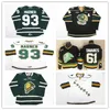 Custom Man 93 Mitch Marner 11 John Carlson18 Liam Foudy 93 Marner 61 John OHL London Knights Green White Black CCM Vintage Stitched Jerseys