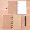 Kraft Cover Notebooks Tijdschriften plannersbladjes met blanco papieren bruin copybook -dagboek voor reizigers tekenen schilderen