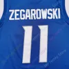 coe1 2020 New NCAA College Creighton Bluejays Jerseys 11 Marcus Zegarowski Basketball Jersey Tamanho Masculino Jovem Adulto