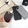 Tuval Telefon Kılıfı Için iphone XR XS Max X Moda Düz Pamuk Keten iphone 7 8 6 s Artı Flanel Kumaş Yumuşak Kapak