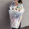 Trapezoidal Transparent Gift Bag Plastic Opslag Handtas PVC Bloemtas Winkel Verpakking Zakken Party Holiday Flowers Handbagst2i5370