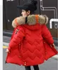 Enfants Filles Manteau Épais Duvet de Canard Parka Hiver Chaud Outwear À Capuche Doudoune