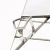 S925 Sterling Silver Openwork Hexagonal Round Ring Ring عالية الجودة للسيدات حلقة قابلة للتعديل هدية المجوهرات 6JZ20639618871