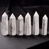Naturlig vit-turquoise Crystal Point Arts Quartz Tower Energy Stone Obelisk Wand Charkra Reiki Healing Crystal