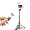 L07 Selfie Stick with 5 inch LED Ring Light Tripods Stand Folding Tripod for Makeup Live Stream with retail package