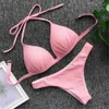 POUSH UP BIKINI 2019 수영복 여성 수영복 여자 브래지어 브라질 브라질 Bather 수영복 v12081과 함께 세트 비키니 세트 V12081