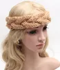 Novas mulheres da moda Headband Beanie Ear Warmer Handmade Crochet cabeça envoltório turbante arco hairband Boutique colorido cabelo jóias