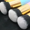 Mushroom Head Makeup Brush Flat Head Small Fat Foundation Brush Single Black Gold BB Cream Brush Beauty Makeup Tools HHA17
