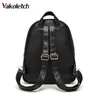 3 Sets Schultaschen für Teenager Girls New 2019 Women Rucksack Leder Ladies Umhängetaschen Book Tasche Black Rucksacks Beutel KL130 J3105