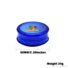 New 60MM 3 Layers Hard Plastic Tobacco Herb Grinder For Smoking Pipe Tobacco Spice Grinder Smoking Pepper Hand Muller Grinders Spice Crusher