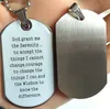 30pcs Whole Mix lot of Serenity Prayer Stainless Steel Pendant Necklaces Mens Jesus Religious Jewelry 6 Styles Mixed Man Gift5168872