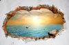 photo personnalisé papier peint Seascape trou de mur de fond 3D peinture murale 3D