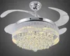 LED Plafondventilatoren Licht AC 110V 220 V Invisible Blades Plafondventilatoren Moderne Fan Lamp Woonkamer Slaapkamer Kroonluchter Plafondlamp Hanger Myy