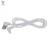 300pcs/lot 2side 90°L-shaped cloth Braided data cable micro 5pin usb/Type-C USB C cable Date Sync Charger Cable for Sumsung HTC