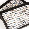 Nuovo intero 50 pezzi anelli in acciaio inossidabile anello di gioielli di moda anello da diserbo stile casuale9235413