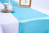 Pure Color Table Runner voor Bruiloft Decoratie Polyestec Material Maat 30 * 275cm Home en Hotel Banket Tafeldecoratie