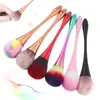 Single Makeup Brushes Loose Powder Face Blush Foundation Colorful Large Round Make up Brush Beauty Bools