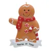 Maxora Resin Gingerbread Christmas الحلي - رجل رجل صبي فتاة ديكورات شجرة الهدية للطفل فتاة ديكور عيد الميلاد 198F
