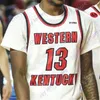 Western Kentucky Hilltoppers Basketball Jersey NCAA College Hollingsworth Charles Bassey Carson Williams Savage Anderson Camron Justice Lee